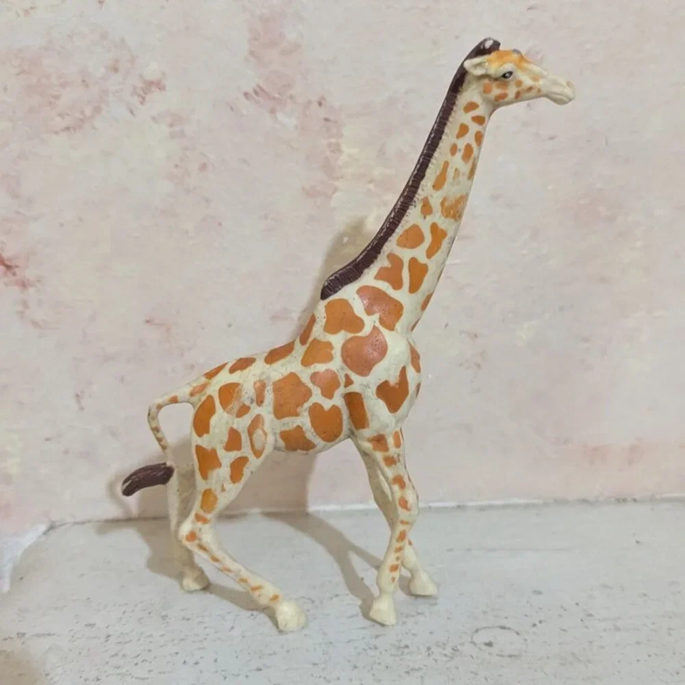Playskool 1990S Giraffe Figurine Orange Spotted Plastic Toy 7